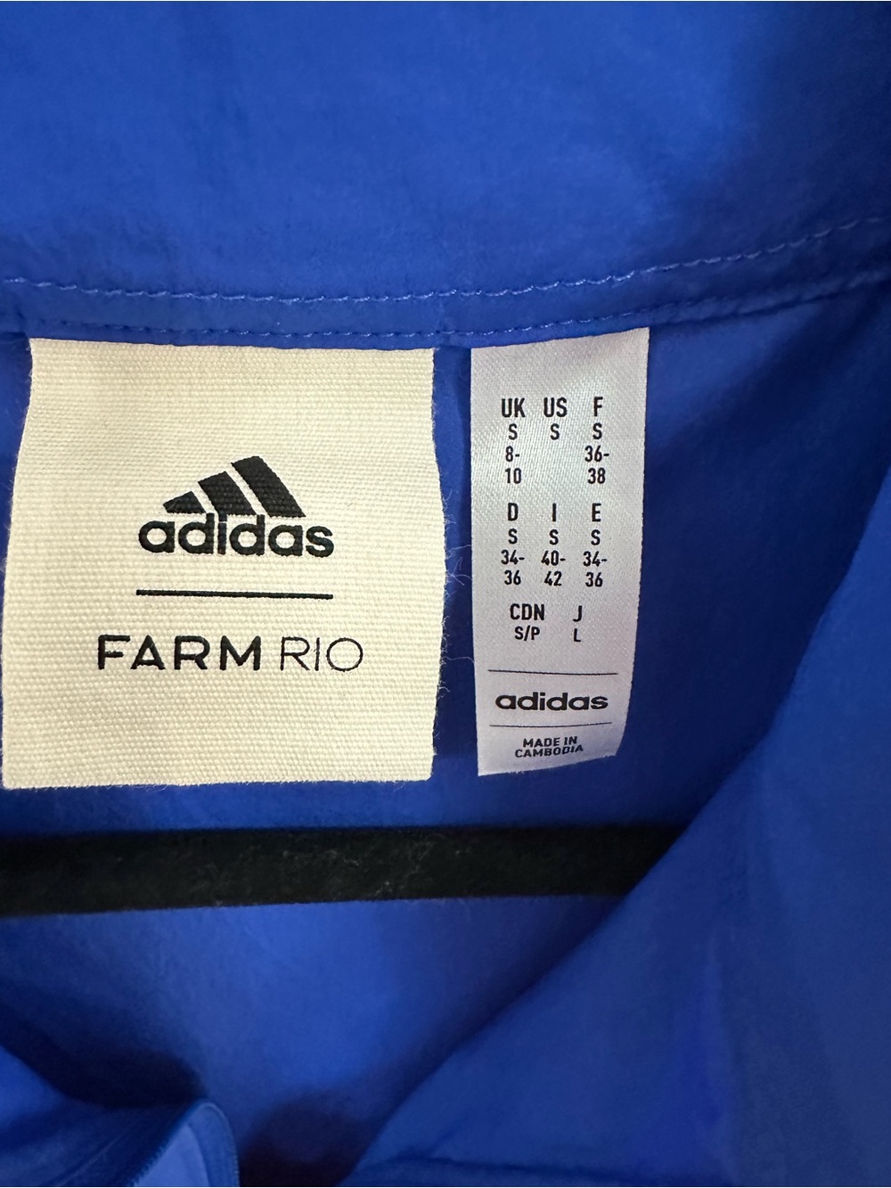 adidas Orange and Blue Geometric Athletic Romper - Picture 5 of 6